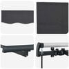 vidaXL Retractable Awning Manual Anthracite 350 x 200 cm