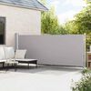 vidaXL Patio Retractable Side Awning 600x160 cm Grey