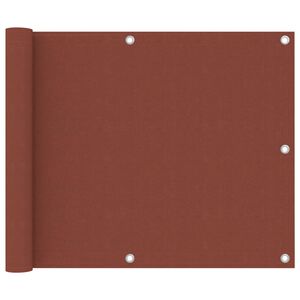vidaXL Balcony Screen Terracotta 75x500 cm Oxford Fabric