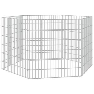 vidaXL Free Range Animal Enclosure 6-Panel 54x60 cm Galvanised Iron