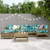 vidaXL 7 Piece Garden Sofa Set Impregnated Wood Pine