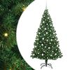 vidaXL Artificial Christmas Tree with 300 LEDs with Stand Green 210 cm