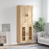 vidaXL Highboard Sonoma Oak 69.5x34x180 cm Engineered Wood