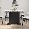 vidaXL Dining Table Black 110x60x75 cm Engineered Wood