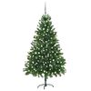 vidaXL Artificial Pre-lit Christmas Tree with Ball Set 210 cm Green