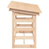 vidaXL Firewood Rack 108x64.5x78 cm Solid Wood Pine