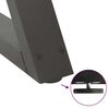 vidaXL Dining Table Legs 2 pcs Anthracite 90x(72-73.3) cm Steel