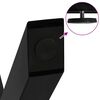 vidaXL Dining Table Legs X-Shaped 3 pcs Black 70x(72-73) cm Steel