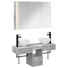 vidaXL Bathroom Cabinet Set 4 pcs Concrete Grey Engineered Wood