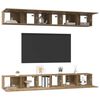 vidaXL TV Cabinet Set Wall-mounted 6 pcs Artisan Oak Engineered Wood