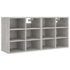 vidaXL Shoe Cabinets 2 pcs Concrete Grey 52.5x30x50 cm