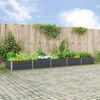 vidaXL Planter Anthracite 480 x 100 x 45 cm Galvanised Steel
