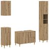 vidaXL 4 Piece Bathroom Cabinet Set DELFT Artisan Oak Engineered Wood