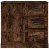 vidaXL Sideboard Smoked Oak 70x35.5x67.5 cm Engineered Wood