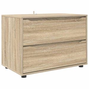 vidaXL Storage Cabinet Sonoma Oak 80 x 48 x 57 cm Engineered Wood