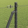 vidaXL Fence Post Grey 10 x 1.2 m (25 mm mesh) Steel and PVC