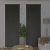 vidaXL Venetian Blinds Height Adjustable Black 220 x 70 cm Aluminium