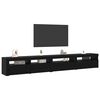 vidaXL TV Cabinet Set 3 pcs Black Oak 270 x 35 x 40 cm Engineered Wood