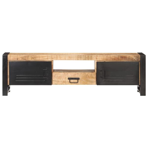 vidaXL TV Cabinet 140x30x40 cm Rough Mango Wood