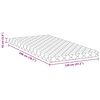 vidaXL Mattress White 120 x 200 cm PU Foam