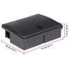 vidaXL Mouse Traps 20 pcs Black 13x10x4 cm