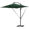 vidaXL Cantilever Banana Parasol Green 249 x 249 x 250 cm