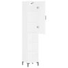 vidaXL Highboard White 34.5x34x180 cm Engineered Wood