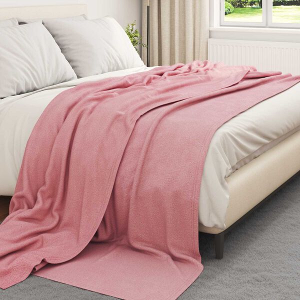 vidaXL Throw Blankets 24 pcs Pink 270 x 240 cm Fleece