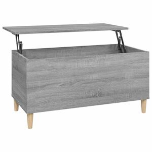 vidaXL Coffee Table Grey Sonoma 90x44.5x45 cm Engineered Wood