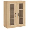 vidaXL Highboard Sonoma Oak 69.5x34x180 cm Engineered Wood