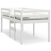 vidaXL High Sleeper Bed without Mattress White 80x200 cm Solid Wood Pine