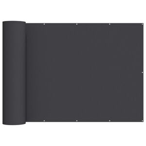 vidaXL Balcony Privacy Screen 200 x 300 cm Fabric with PU Coated Black