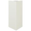 vidaXL Garden Planters 2 pcs White Triangular 40x34.5x70 cm Steel