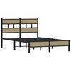 vidaXL Bed Frame without Mattress Sonoma Oak 120x190 cm Small Double Engineered Wood