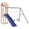 vidaXL Outdoor Playset | Natural wood, Blue | Solid Douglas Fir wood | Large