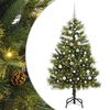 vidaXL Artificial Hinged Christmas Tree with Cones Green 150 cm