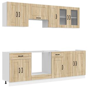 vidaXL 8 Piece Kitchen Cabinet Set "Kalmar" Sonoma Oak Engineered Wood