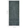vidaXL Carpet Runner Washable Foldable Grey 60x200 cm Polyester
