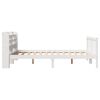 vidaXL Bed Frame without Mattress White 150x200 cm King Size Solid Wood Pine