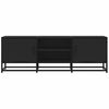 vidaXL TV Cabinet Black 120x35x41 cm Engineered Wood and Metal