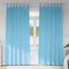 vidaXL Blackout Curtains with Rings 2 pcs Light Blue 260 x 140 cm