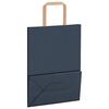 vidaXL Paper Bags 250 pcs with Handles Blue 21x11x28 cm