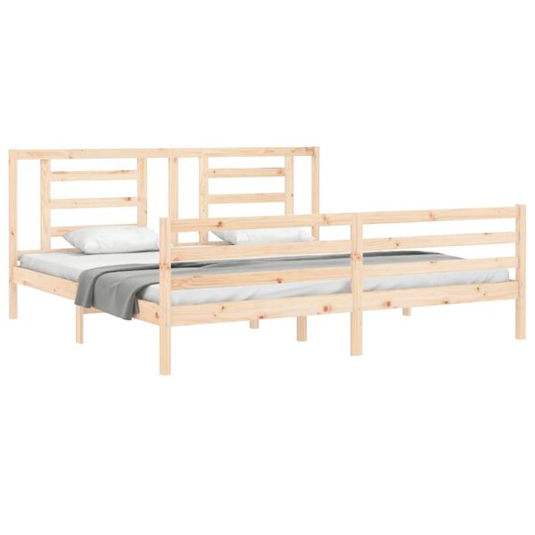 vidaXL Bed Frame without Mattress 200x200 cm Solid Wood