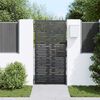 vidaXL Garden Gate with Lock Black 85 x 200 cm Powder-coated steel