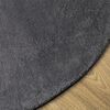 vidaXL Rug HUARTE Short Pile Soft and Washable Anthracite &Oslash; 100 cm