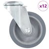 vidaXL 12 pcs Bolt Hole Swivel Casters 100 mm