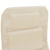 vidaXL Folding Sun Loungers 2 pcs Cream Textilene&Powder-coated Steel