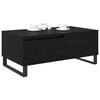 vidaXL Coffee Table Black Oak 90 x 50 x 36.5 cm Engineered Wood