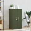 vidaXL Storage Cabinet Olive Green 60 x 40 x 105 cm Cold-Rolled Steel