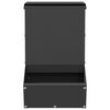 vidaXL Rabbit Feeder Black 17.5 x 26 x 28.5 cm Cold-Rolled Steel